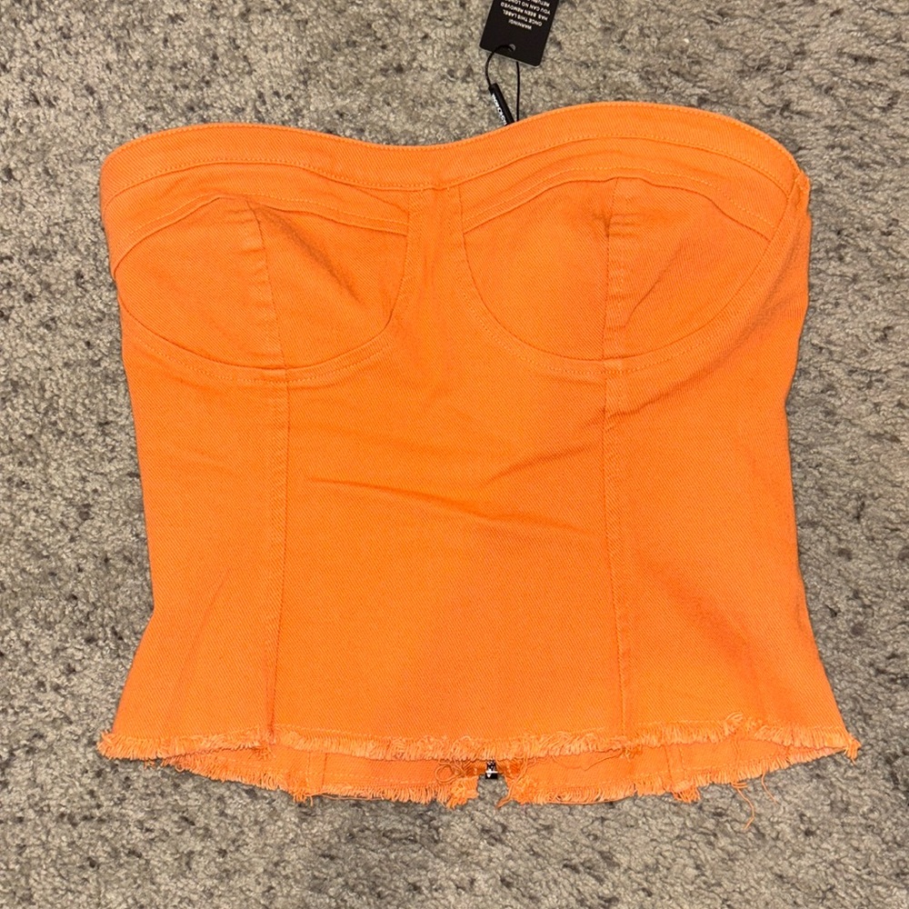 Orange tube top